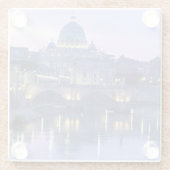 Dessous-de-verre En Verre Europe, Italie, Rome, Vatican. Saint-Pierre (Dos)