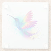 Dessous-de-verre En Verre Exotic Rainbow Hummingbird (Dos)