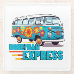 Dessous-de-verre En Verre Express bohème.w-min