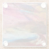Dessous-de-verre En Verre Expression Fuchsia (Dos)