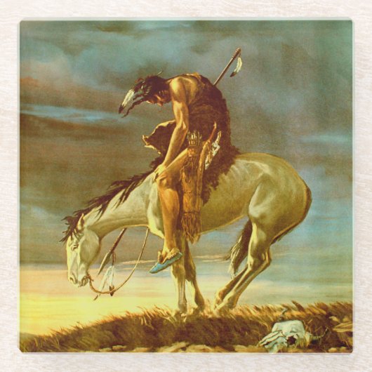 DESSOUS-DE-VERRE EN VERRE EXTRÉMITÉ DE LA TRAÎNÉE (Devant)