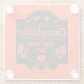 Dessous-de-verre En Verre Fabricant de chocolatier (Dos)