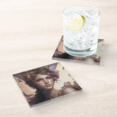 Dessous-de-verre En Verre Fairy Lady Imaginaire Art (Incliné)