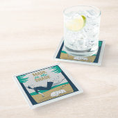 Dessous-de-verre En Verre Fait à l'ombre (Incliné)