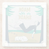 Dessous-de-verre En Verre Fait à l'ombre (Dos)