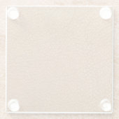 Dessous-de-verre En Verre faux look en cuir (Dos)