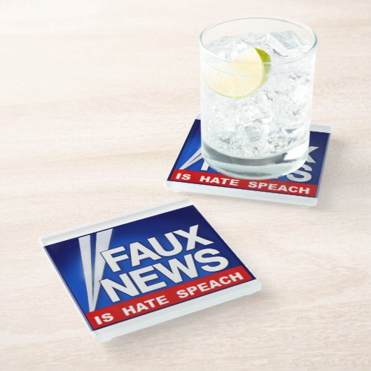 Dessous-de-verre En Verre Faux News (Incliné)