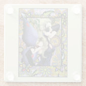 Dessous-de-verre En Verre Fée de Blonder Floral pourpre (Dos)