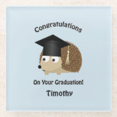 Dessous-de-verre En Verre Félicitations pour votre hérisson de gratification (Devant)