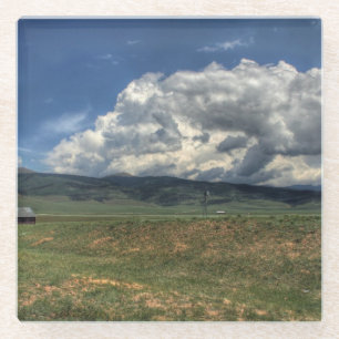Dessous-de-verre En Verre Ferme du Colorado