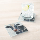 Dessous-de-verre En Verre Ferme patriotique - vache (Incliné)