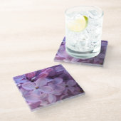 Dessous-de-verre En Verre fermer les lilas (Incliné)