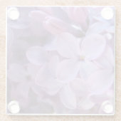 Dessous-de-verre En Verre fermer les lilas (Dos)