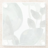 Dessous-de-verre En Verre Feuilles d'eau - Aquarelle (Dos)