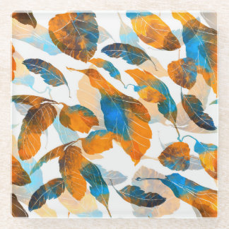 Dessous-de-verre En Verre Feuilles Silhouette : aquarelle, PA sans fil numér