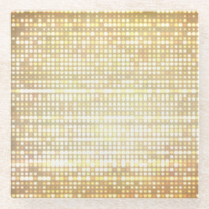Dessous-de-verre En Verre Feux de stade, arrière - plan néon abstrait.