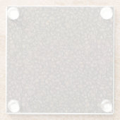 Dessous-de-verre En Verre Fèves de café (Dos)