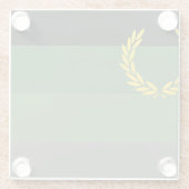 Dessous-de-verre En Verre Fierté uniforme (Dos)