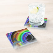 Dessous-de-verre En Verre Figure de mystère au Stargate interdimensionnel (Incliné)