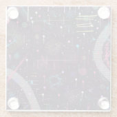 Dessous-de-verre En Verre Fireworks Display: Abstract Art (Dos)