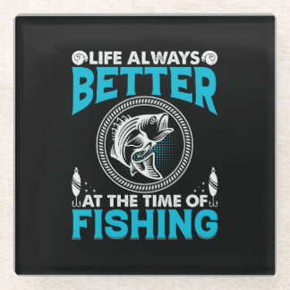 Dessous-de-verre En Verre Fishing Theme