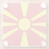 Dessous-de-verre En Verre Flag de Macedonia (Dos)