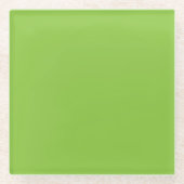 Dessous-de-verre En Verre Flat Lime Green Background – School Texture (Devant)
