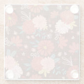 Dessous-de-verre En Verre Fleur (Dos)