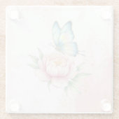 Dessous-de-verre En Verre Fleur (Dos)
