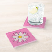 Dessous-de-verre En Verre Fleur (Incliné)