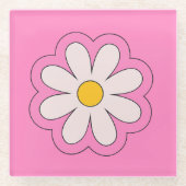 Dessous-de-verre En Verre Fleur (Devant)