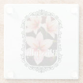 Dessous-de-verre En Verre Fleur d'araignée (Dos)