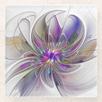 Fleur d'art Abstrait, énergique et coloré