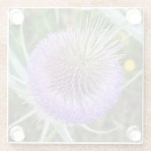 Dessous-de-verre En Verre Fleur de chardon (Dos)