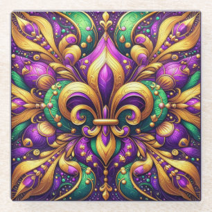 Dessous-de-verre En Verre fleur de lis
