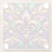 Dessous-de-verre En Verre fleur de lis (Dos)