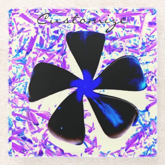 Dessous-de-verre En Verre Fleur de roue à 5 pétales Thunder_Cove (Devant)