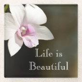 Dessous-de-verre En Verre Fleur d'orchidées Kauai, Hawaii (Devant)