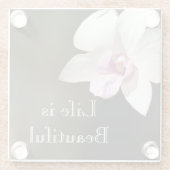 Dessous-de-verre En Verre Fleur d'orchidées Kauai, Hawaii (Dos)