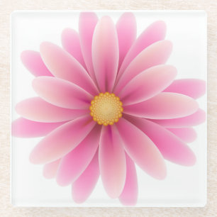 Dessous-de-verre En Verre Fleur Pastel