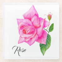 Fleur Rose anglais aquarelle