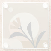 Dessous-de-verre En Verre Fleur Sun Boho (Dos)