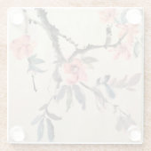 Dessous-de-verre En Verre Fleurs (Dos)
