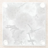 Dessous-de-verre En Verre Fleurs de cerisiers (Dos)