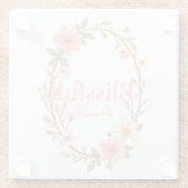 Dessous-de-verre En Verre Fleurs de mellow (Dos)