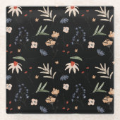 Dessous-de-verre En Verre Fleurs d'eau simples 1 (Devant)