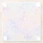 Dessous-de-verre En Verre fleurs d'été (Dos)