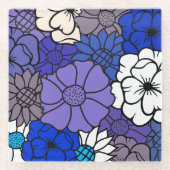 Dessous-de-verre En Verre Fleurs Éternelles Dans Coaster Crépuscule (Devant)