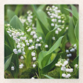 Dessous-de-verre En Verre Fleurs | Lily de la vallée Suède (Devant)