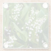 Dessous-de-verre En Verre Fleurs | Lily de la vallée Suède (Dos)